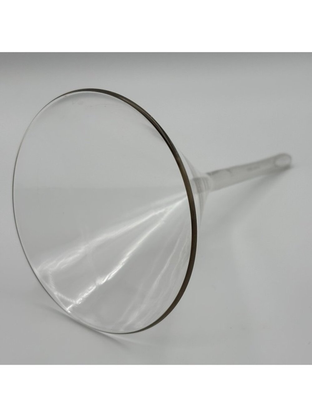 Vintage Clear Glass Funnel Apothecary Pharmacy Lab Laboratory Germany 4" Opening